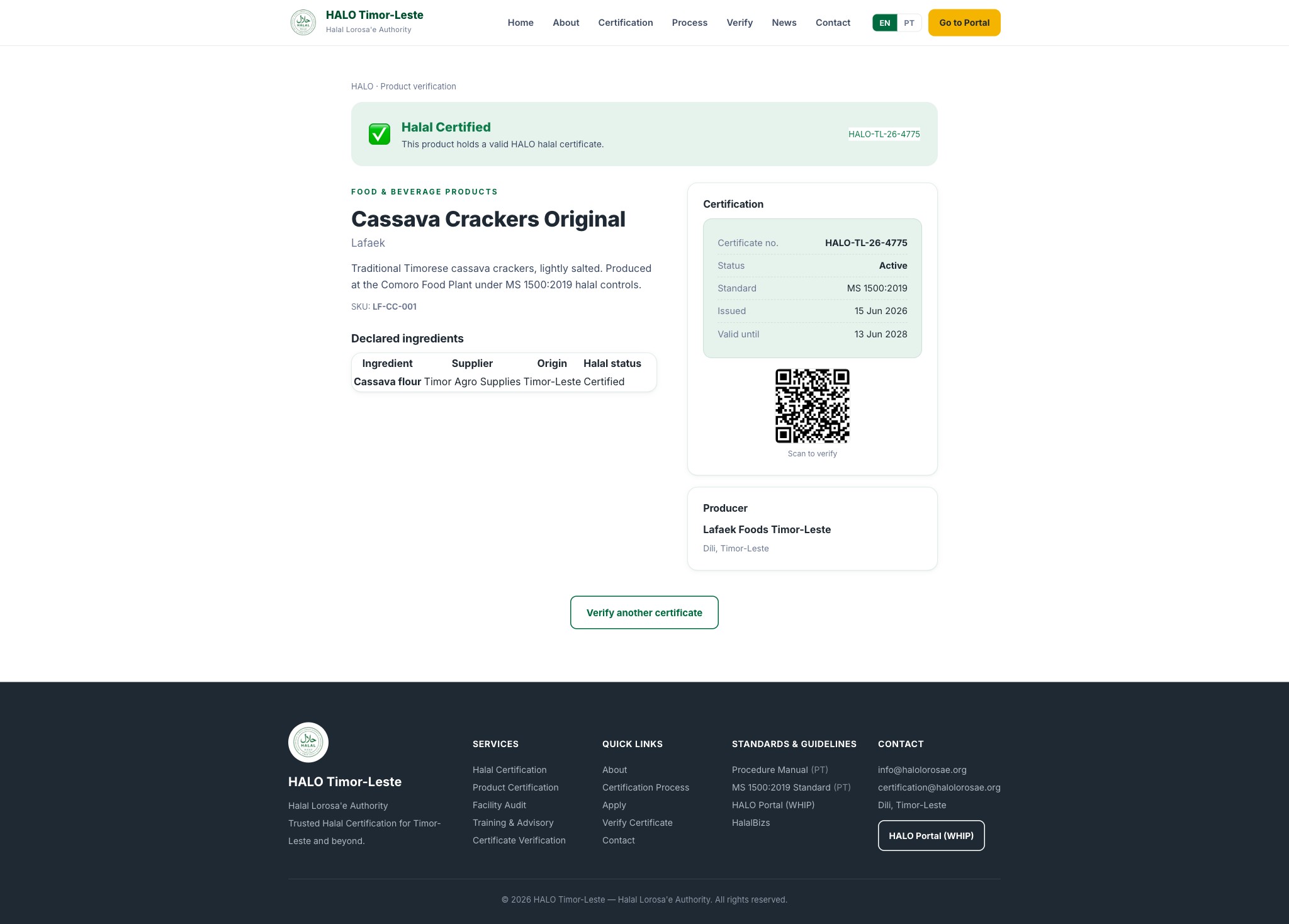 Comprehensive product page